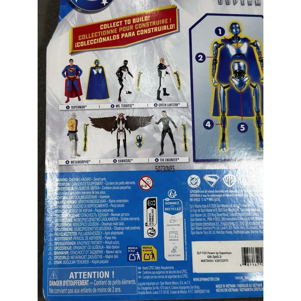 DC Studios Superman Action Figure Spin Master 2025 Sealed Build A Robot Piece
